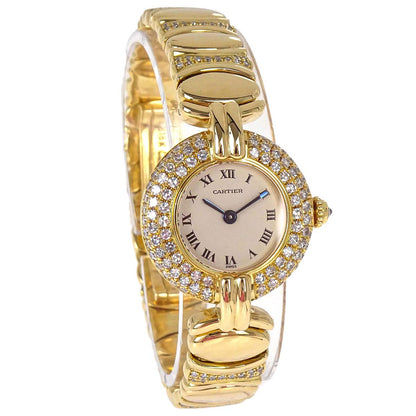 Cartier Must Colisee SM 23mm Ref.0581 Quartz Watch 18KYG Diamond
