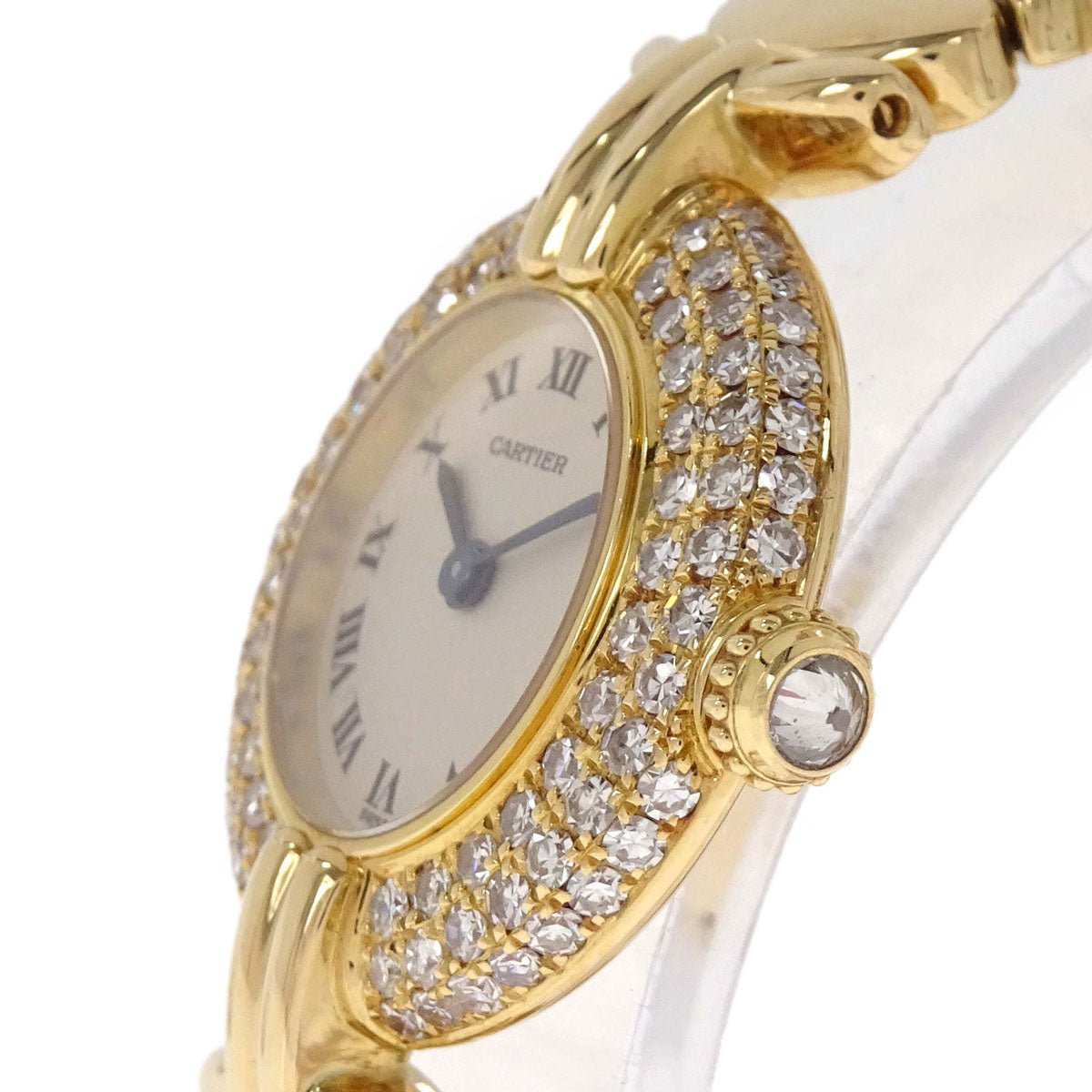 Cartier Must Colisee SM 23mm Ref.0581 Quartz Watch 18KYG Diamond