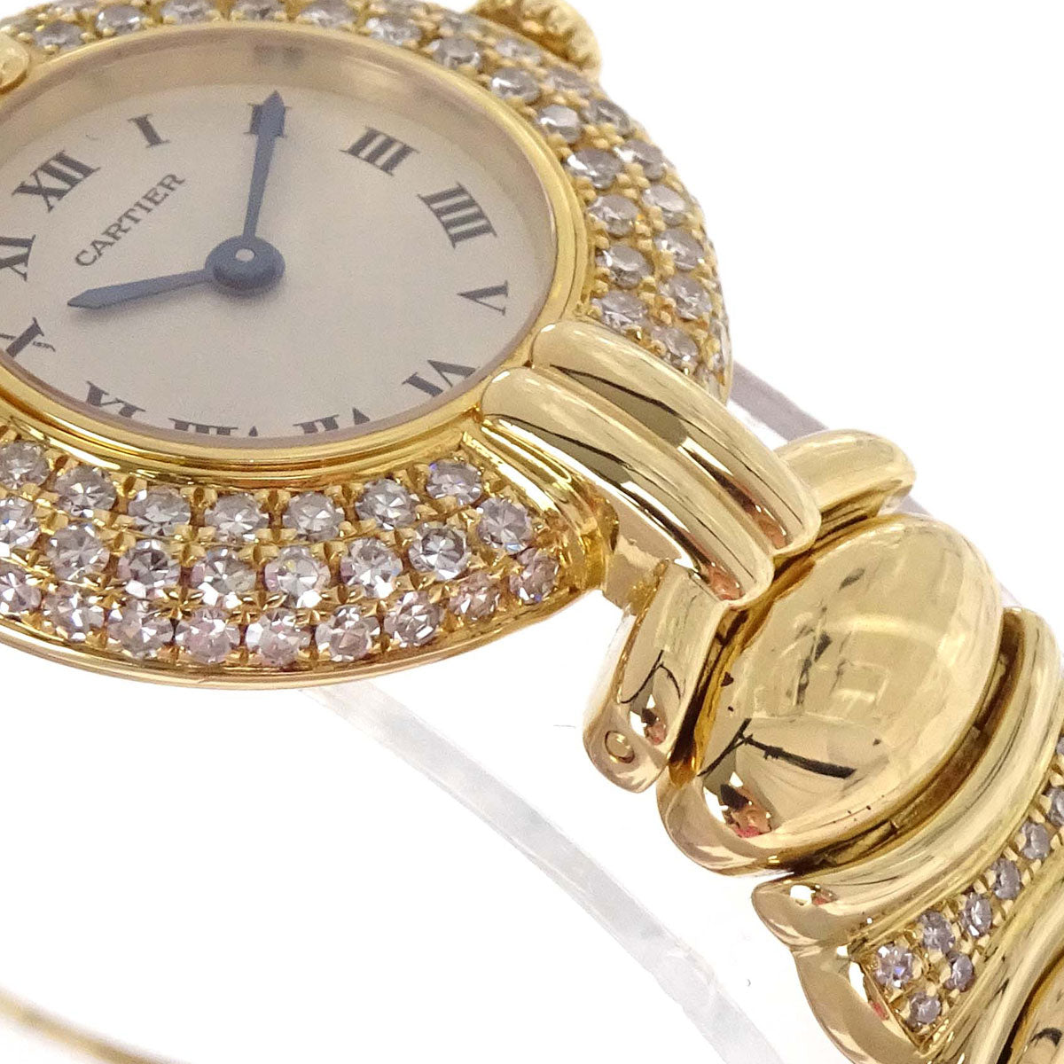 Cartier Must Colisee SM 23mm Ref.0581 Quartz Watch 18KYG Diamond