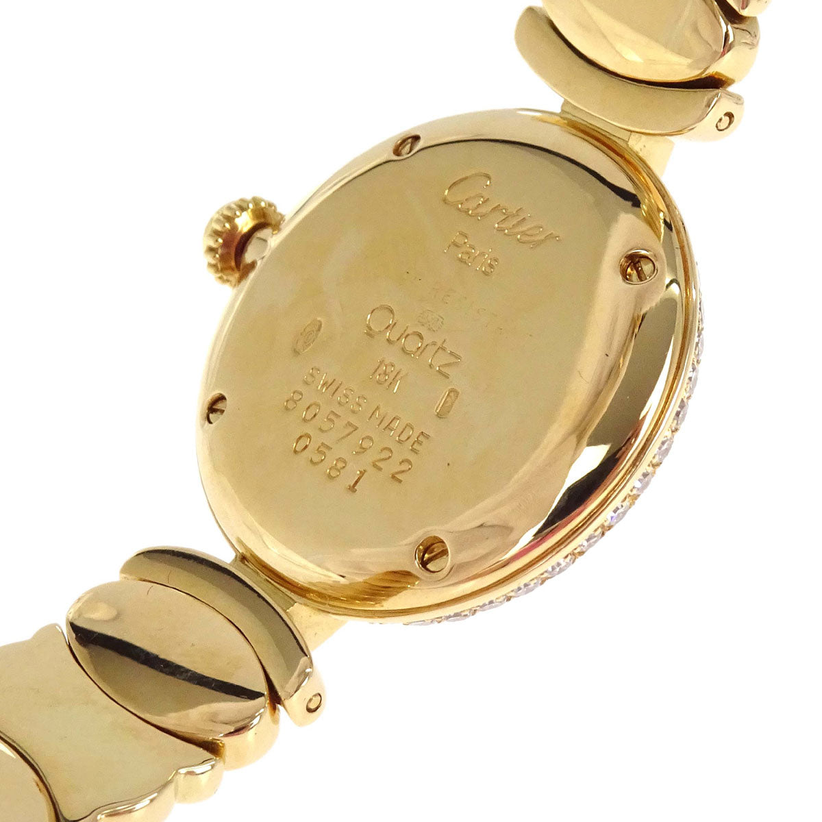 Cartier Must Colisee SM 23mm Ref.0581 Quartz Watch 18KYG Diamond