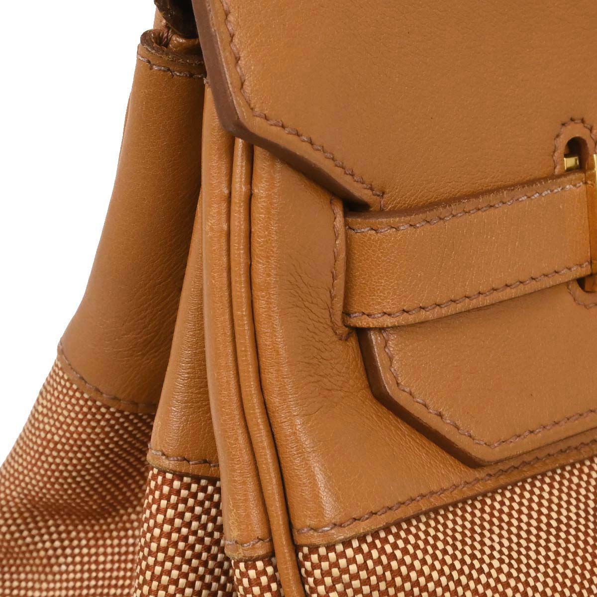 Hermes Brown Toile H Gulliver Birkin 40 Handbag