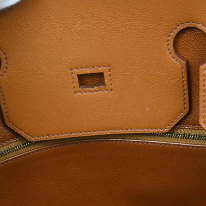 Hermes Brown Toile H Gulliver Birkin 40 Handbag