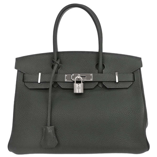 Hermes Vert Fonce Togo Birkin 30 Handbag