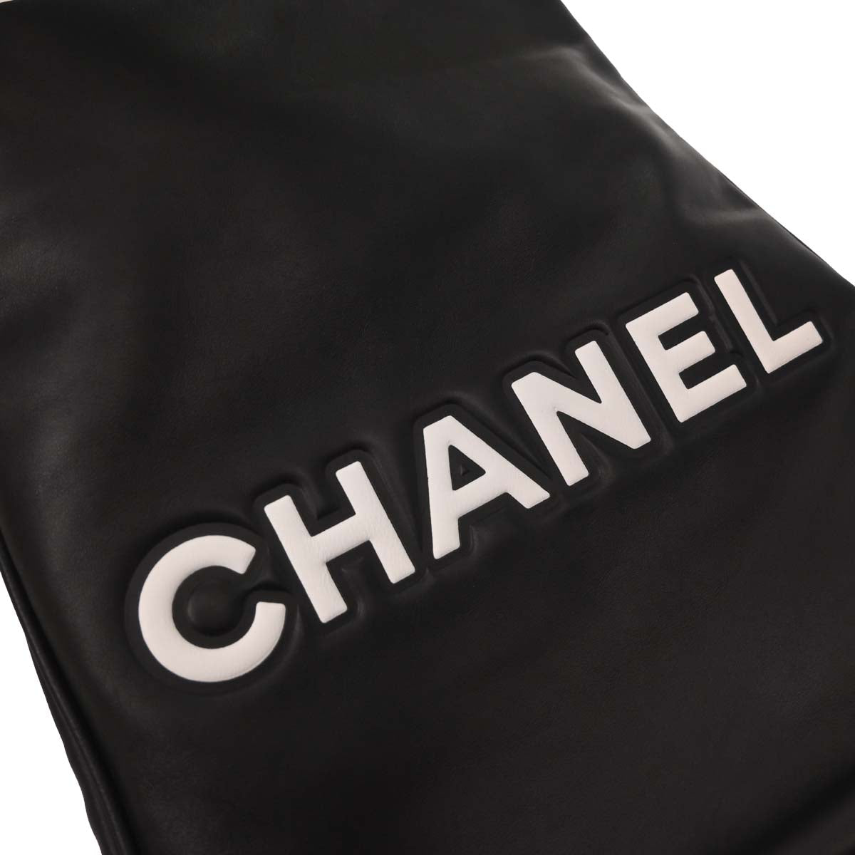 Chanel 2002-2003 Black Lambskin Camellia Tote Bag