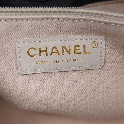 Chanel 2002-2003 Black Lambskin Camellia Tote Bag