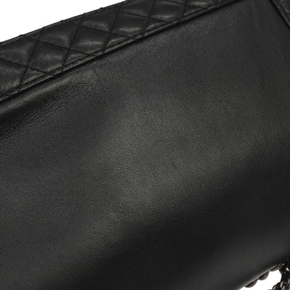 Boy Reverso Chanel Black Lambskin Medium Shoulder Bag