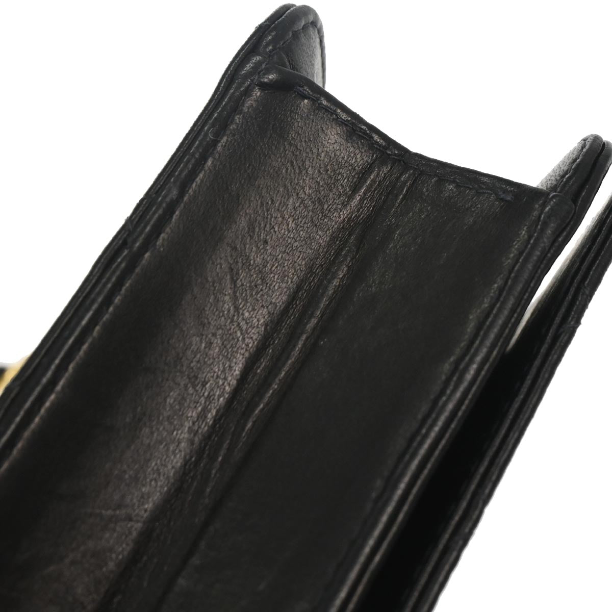Chanel Black Lambskin Turnlock Mini Full Flap Shoulder Bag