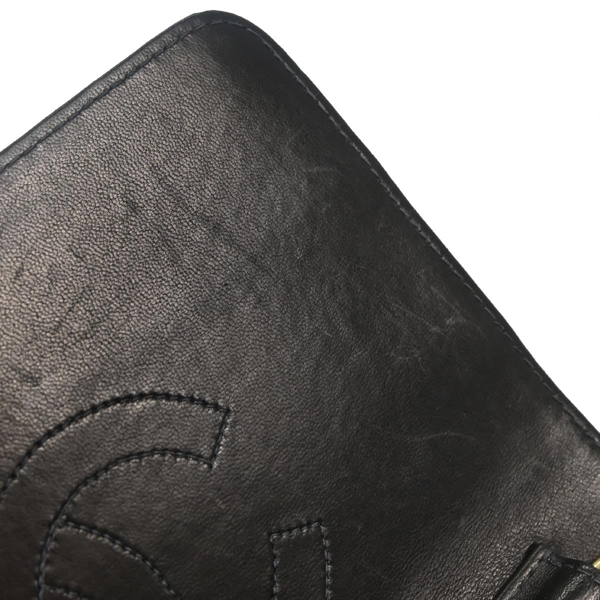 Chanel Black Lambskin Turnlock Mini Full Flap Shoulder Bag
