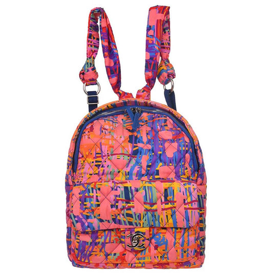 Chanel Pink Nylon Backpack