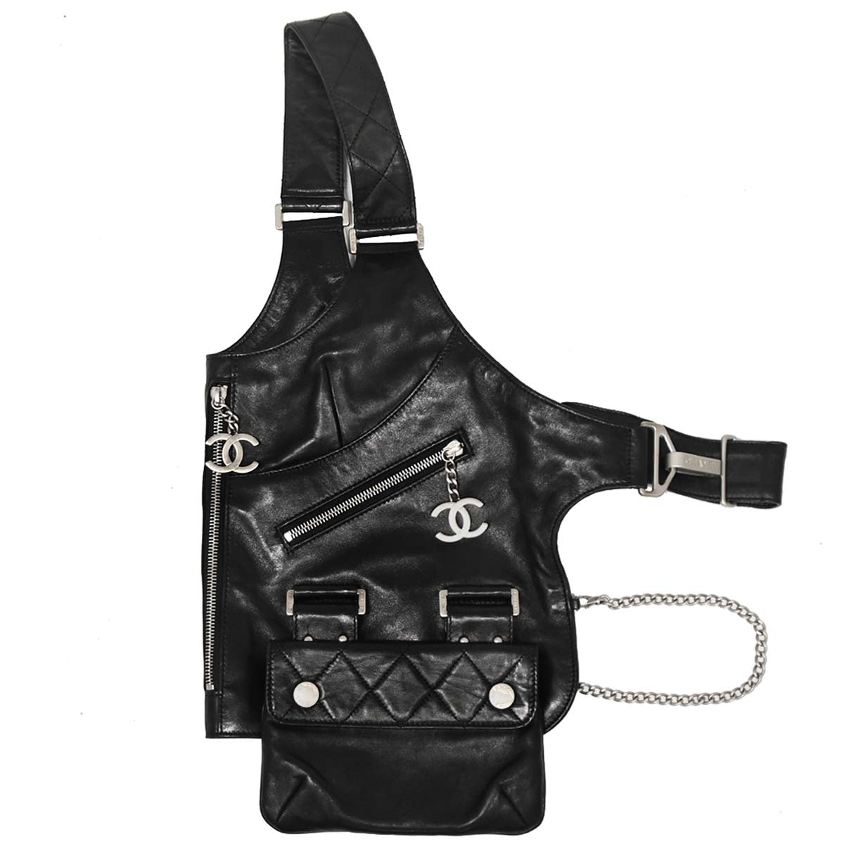 Chanel Black Lambskin Jacket Bag