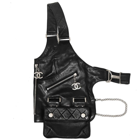 Chanel Black Lambskin Jacket Bag