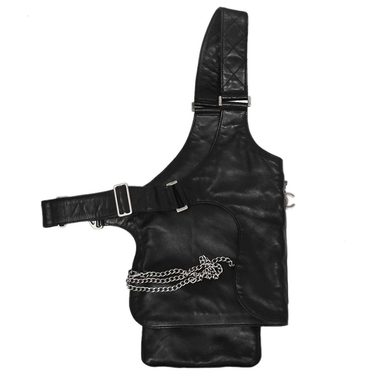 Chanel Black Lambskin Jacket Bag