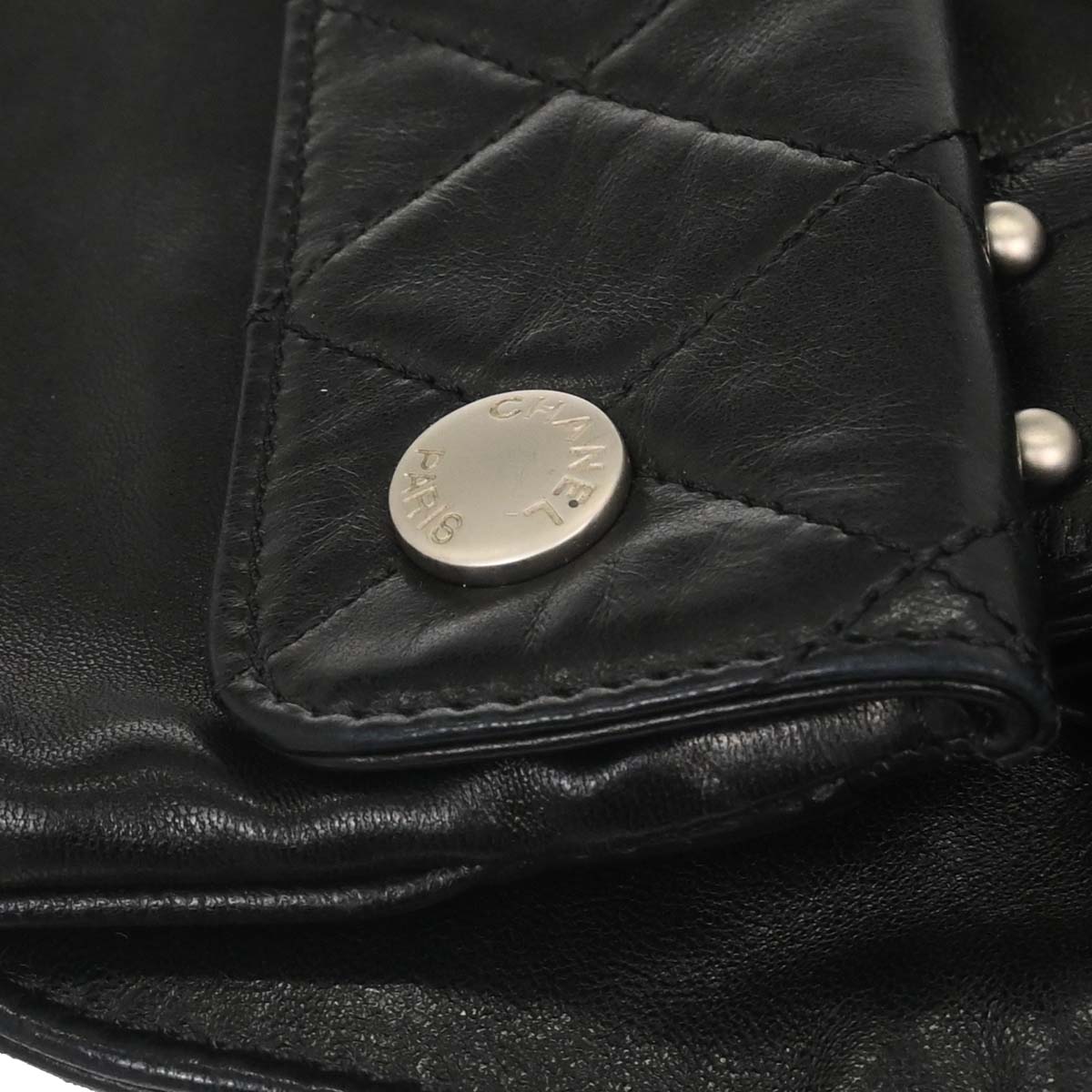 Chanel Black Lambskin Jacket Bag