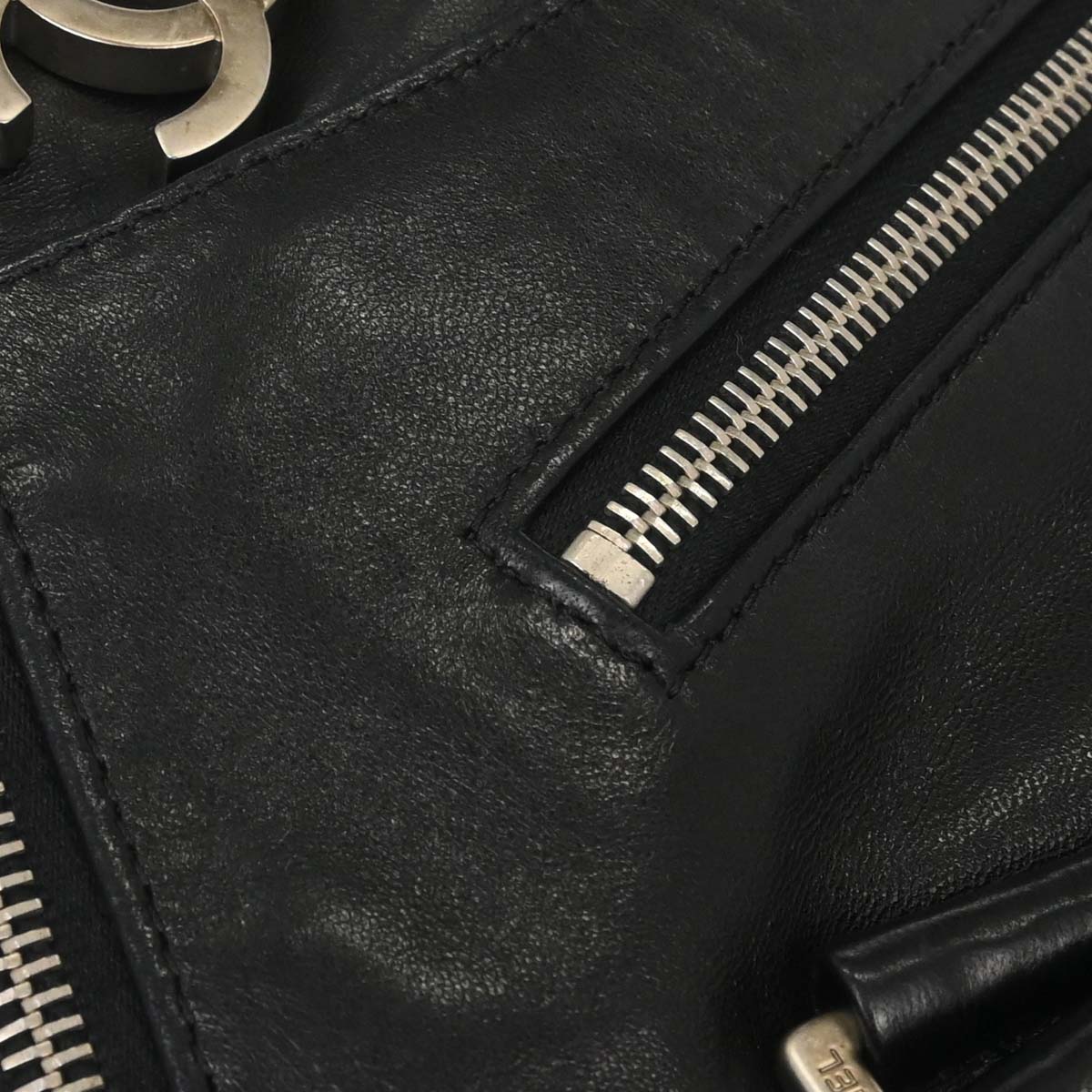 Chanel Black Lambskin Jacket Bag