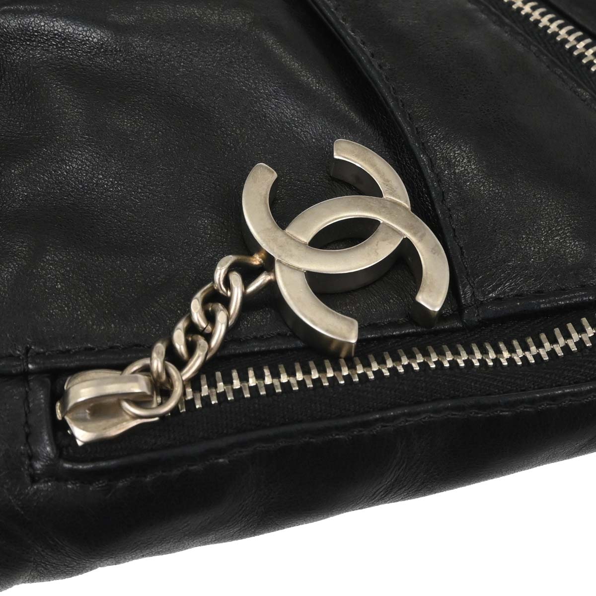 Chanel Black Lambskin Jacket Bag