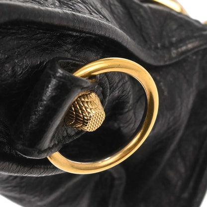 Balenciaga Black Lambskin The City Mini 2way Shoulder Handbag