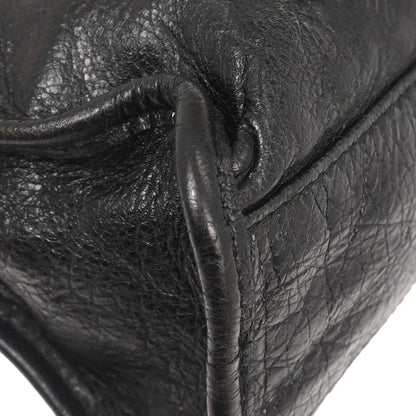 Balenciaga Black Lambskin The City Mini 2way Shoulder Handbag