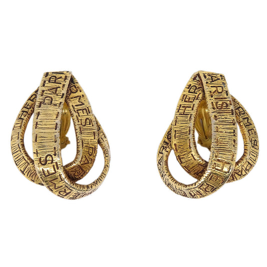Hermes Bijouterie Fantaisie Clip-On Earrings Gold