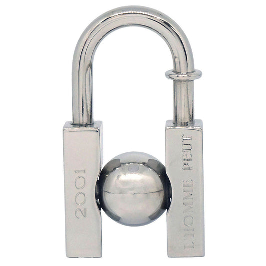 Hermes 2001 Earth Cadena Padlock Silver Small Good