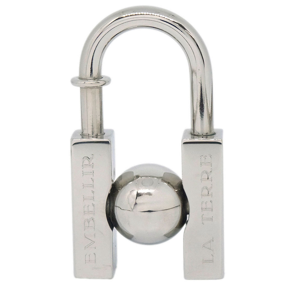 Hermes 2001 Earth Cadena Padlock Silver Small Good