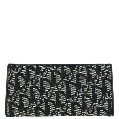 Christian Dior Black Canvas Trotter Wallet