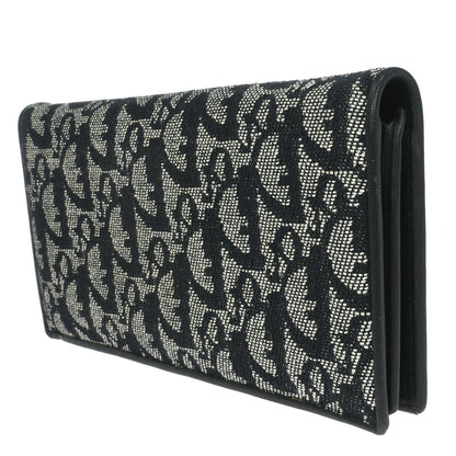 Christian Dior Black Canvas Trotter Wallet