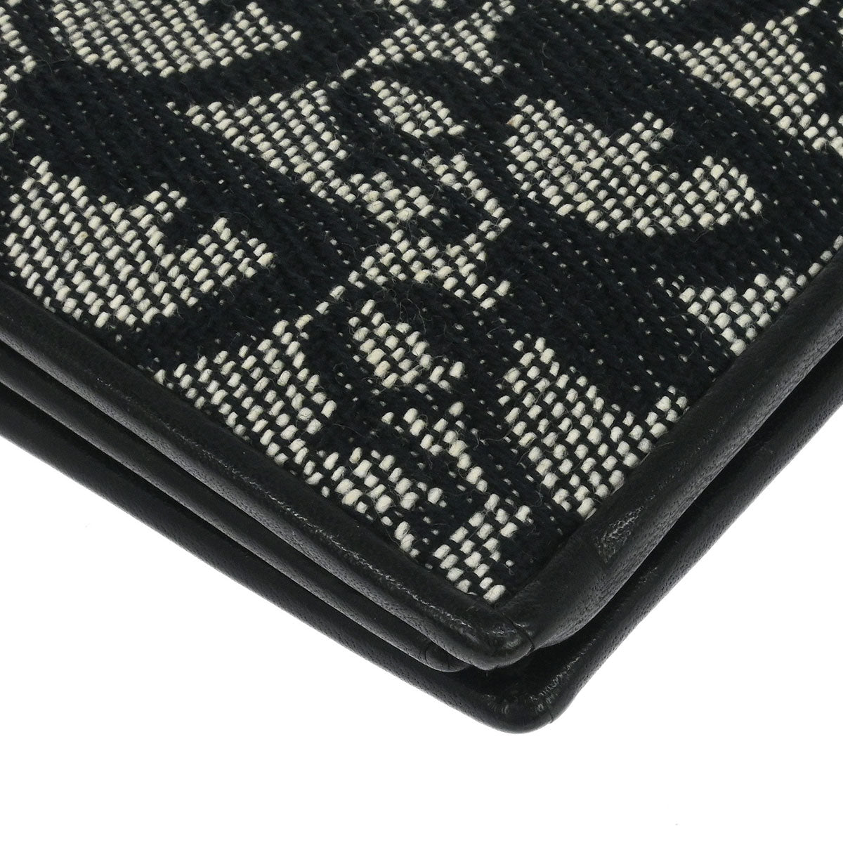 Christian Dior Black Canvas Trotter Wallet
