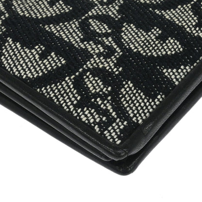 Christian Dior Black Canvas Trotter Wallet