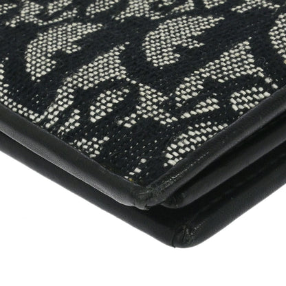 Christian Dior Black Canvas Trotter Wallet