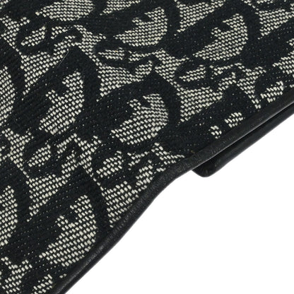 Christian Dior Black Canvas Trotter Wallet