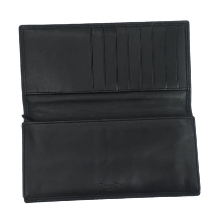 Christian Dior Black Canvas Trotter Wallet