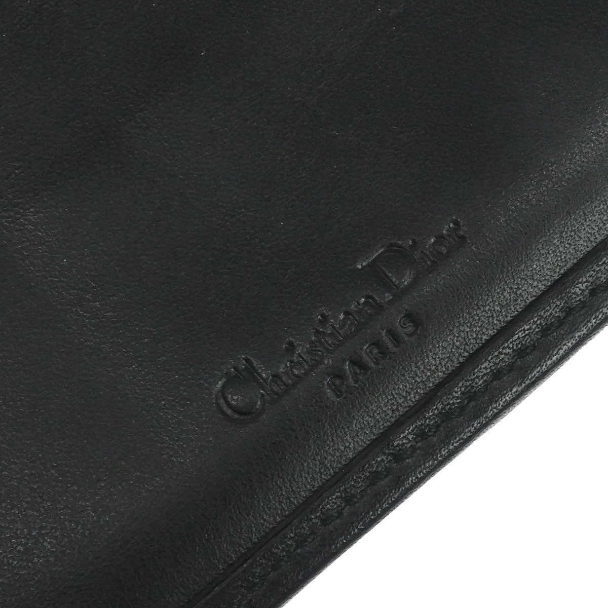 Christian Dior Black Canvas Trotter Wallet