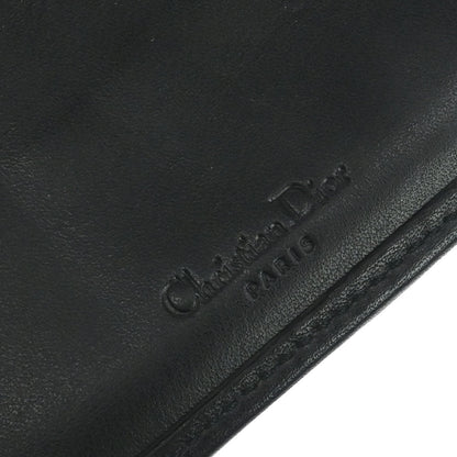 Christian Dior Black Canvas Trotter Wallet