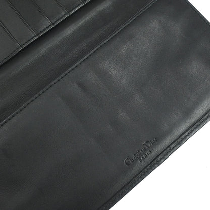 Christian Dior Black Canvas Trotter Wallet