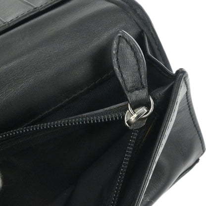 Christian Dior Black Canvas Trotter Wallet
