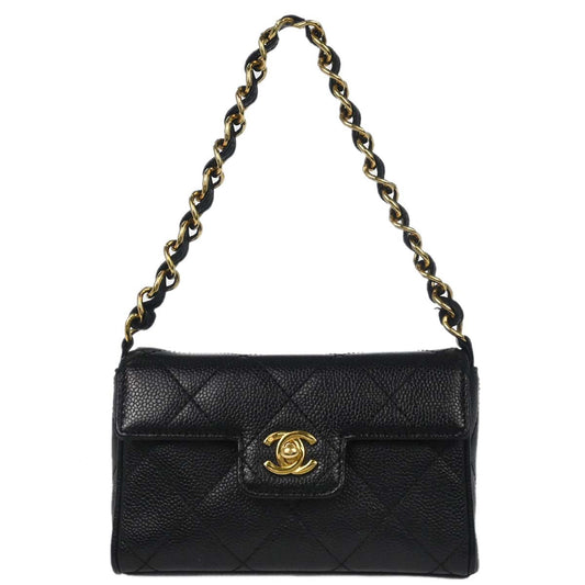 Chanel Black Caviar Skin Handbag