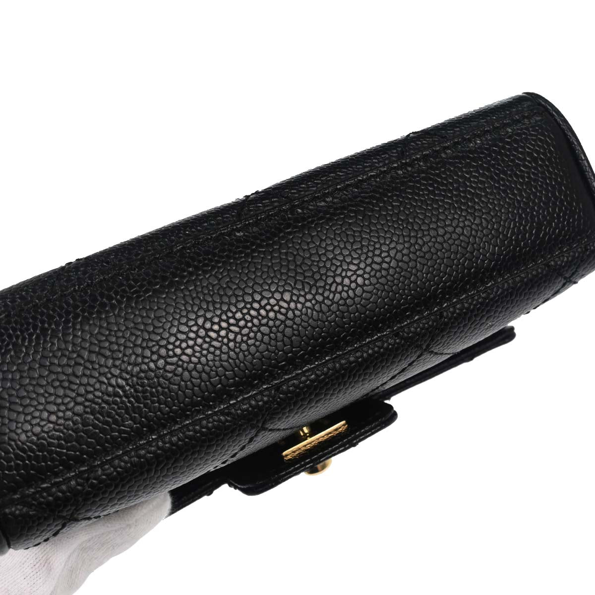 Chanel Black Caviar Skin Handbag