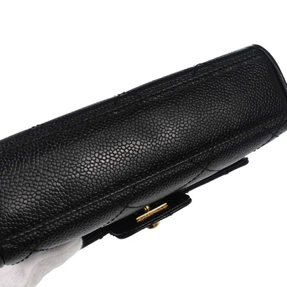 Chanel Black Caviar Skin Handbag