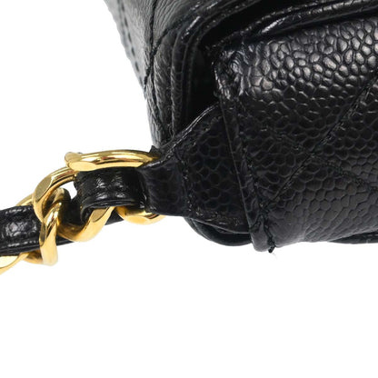 Chanel Black Caviar Skin Handbag