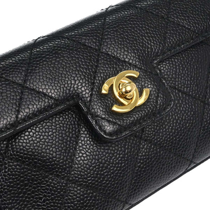 Chanel Black Caviar Skin Handbag