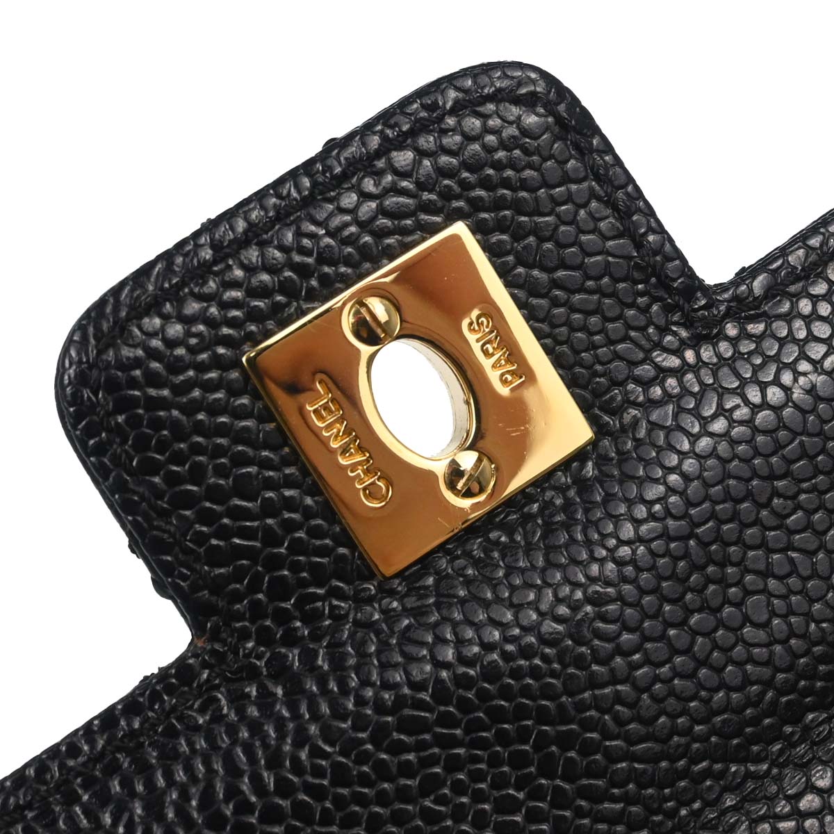 Chanel Black Caviar Skin Handbag