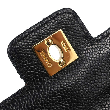 Chanel Black Caviar Skin Handbag
