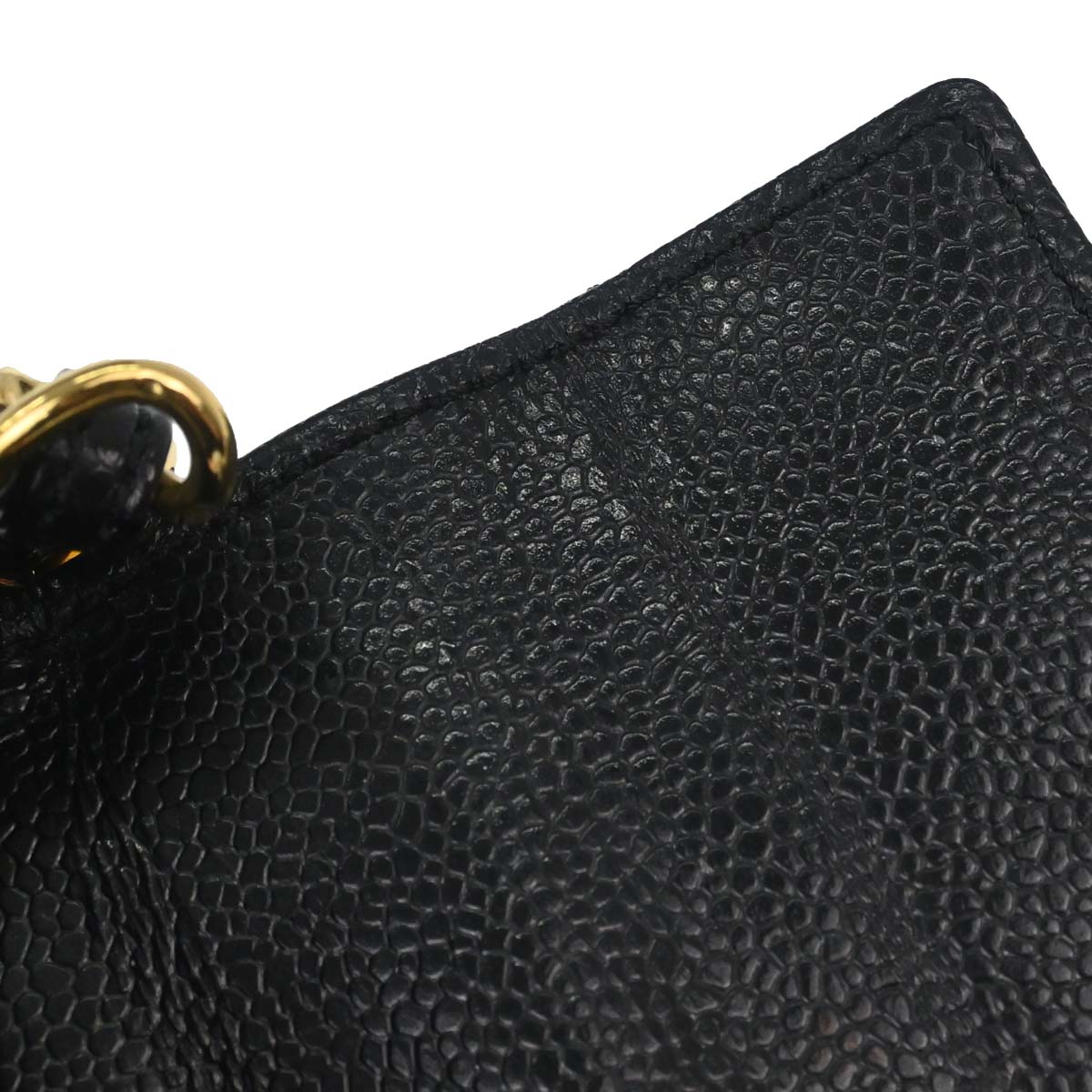 Chanel Black Caviar Skin Handbag