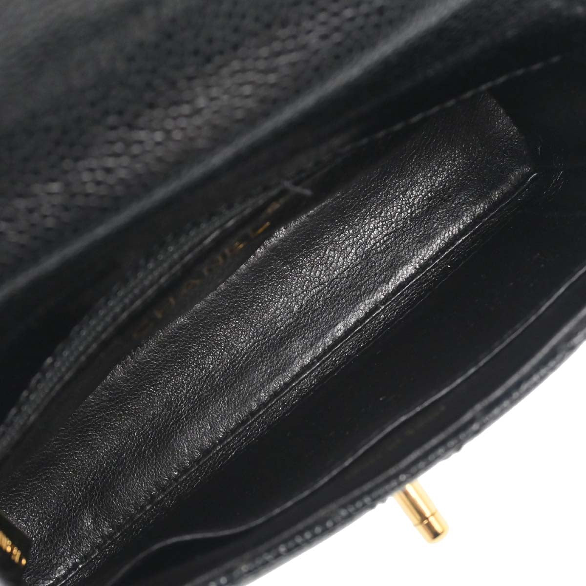 Chanel Black Caviar Skin Handbag