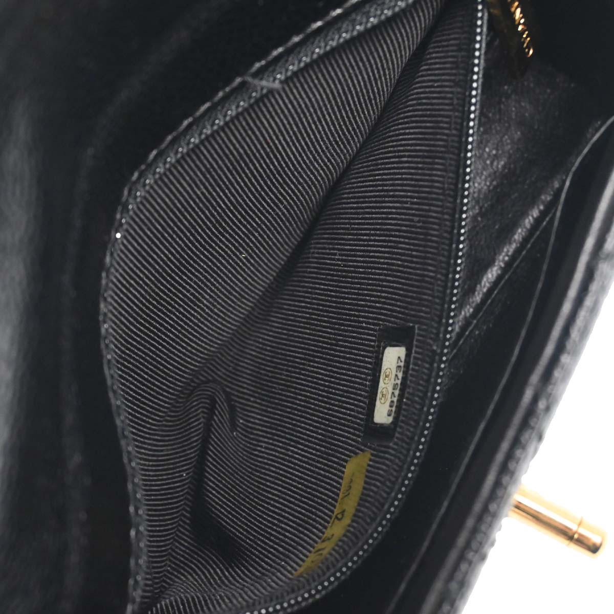Chanel Black Caviar Skin Handbag
