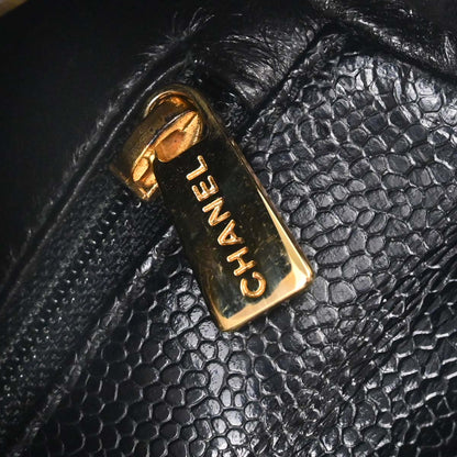 Chanel Black Caviar Skin Handbag