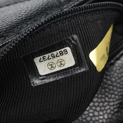 Chanel Black Caviar Skin Handbag
