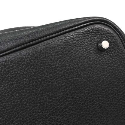 Hermes Black Taurillon Clemence Picotin Lock 22 MM Handbag