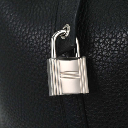 Hermes Black Taurillon Clemence Picotin Lock 22 MM Handbag