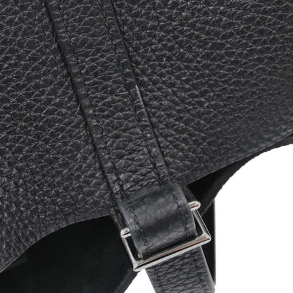 Hermes Black Taurillon Clemence Picotin Lock 22 MM Handbag